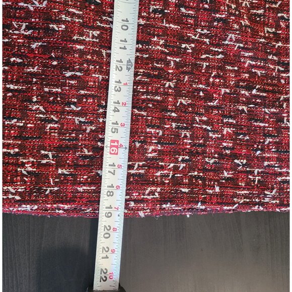 Claudia Strater Amsterdam Tweed A-line Skirt in Red Print 38 EU 6 US NWT - Picture 6 of 9